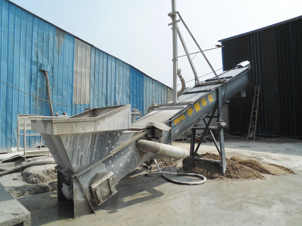 滚筒砂石分离机安装完工