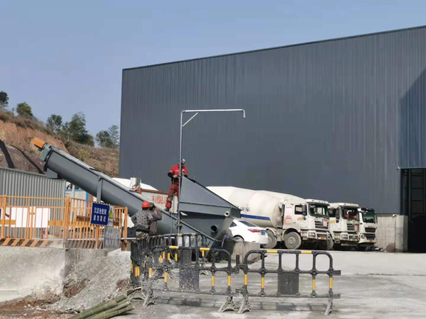 浙江杭州砂石分离机安装完工
